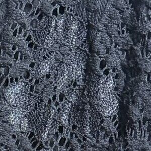 Black blouse with lace overlay (size 22/24)